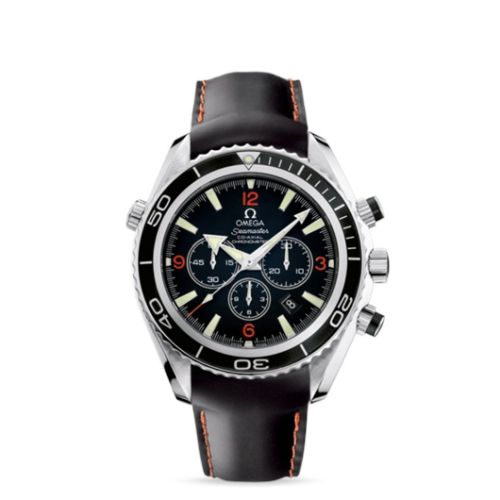 Omega Seamaster Planet Ocean 600M Co-Axia 45.5 Chronograph Stainless Steel / Orange Numerals / Rubber